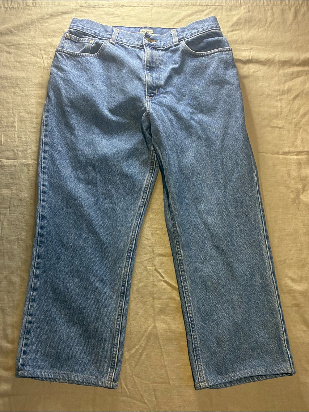 Vintage LL Bean Womens Jeans Size 14 Regular Original Fit Blue Denim
